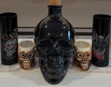 Black skull decanter for sale  North Las Vegas