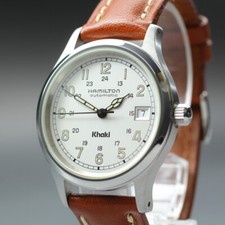 [Quase em perfeito estado] Hamilton cáqui 9721A 36mm mostrador prata data relógio automático masculino comprar usado  Enviando para Brazil