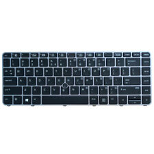 Novo para HP EliteBook 745 G3 G4 840 G3 G4 nos Teclado Preto Com Moldura Luz De Fundo, usado comprar usado  Enviando para Brazil