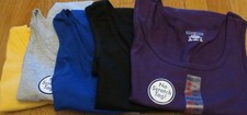 Regata Feminina Jerzees Marca Pequena 8 Pçs 5 Cores Algodão Preto Roxo Ouro Cinza, usado comprar usado  Enviando para Brazil