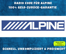 Alpine Radio Code / Pin Code MF2199 MF2910 MF2197 2192 2297 Audio 10 Mercedes AL, usado comprar usado  Enviando para Brazil