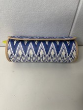 Estojo de viagem Stella & Dot Bring Your Bling rolo de joias azul branco amarelo novo sem etiquetas comprar usado  Enviando para Brazil