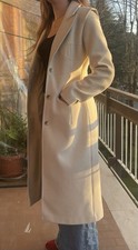 Cappotto lungo panna usato  Arezzo