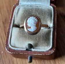 Vintage cameo gold for sale  WOOLER