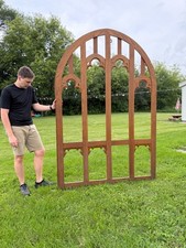 Moldura de janela de igreja vintage de madeira arquitetônica salvamento comprar usado  Enviando para Brazil