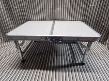Mesa de acampamento dobrável de alumínio 2 pés mesa leve portátil com ajustável  comprar usado  Enviando para Brazil