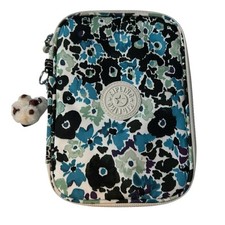 Estojo de 100 canetas Kipling acessório lápis poliéster campo floral azul, usado comprar usado  Enviando para Brazil