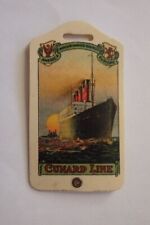 CUNARD LINE ETIQUETA DE NOME DE BAGAGEM DE PLÁSTICO FRETE COLECIONÁVEL em EXCELENTE ESTADO comprar usado  Enviando para Brazil