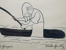 Sacha guitry dessin d'occasion  Paris I