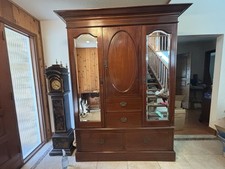 Vintage mahogany armoire d'occasion  Expédié en Belgium