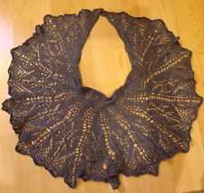 Handknit shawl merino for sale  GLASGOW