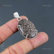 Joia pingente exclusiva de osso de dinossauro natural prata esterlina 925 com oferta diária feminina, usado comprar usado  Enviando para Brazil