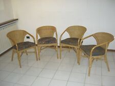 Sedie bamboo cuscino usato  Alba
