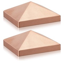 Blulu 2 peças 6x6 real 5,5x5,5 tampa de poste de pirâmide de cobre sólido cerca tampas de pirâmide comprar usado  Enviando para Brazil