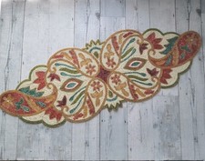 Tapete de mesa vintage com miçangas decoração multicolorido floral design paisley, usado comprar usado Tapete de mesa vintage com miçangas decoração multicolorido floral design paisley, usado comprar usado  Enviando para Brazil