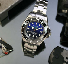 OceanX Sharkmaster 1000 relógio de mergulho masculino automático titânio preto azul SMTi1012 comprar usado  Enviando para Brazil