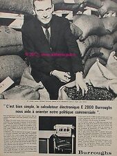 Publicite burroughs machine d'occasion  Cires-lès-Mello