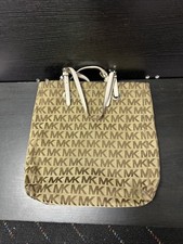 Michael Kors - Bolsa de ombro grande bronzeada assinatura jet set - Logotipo preto - Muito boa comprar usado  Enviando para Brazil