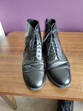 Uk9 black boots for sale  BANBURY