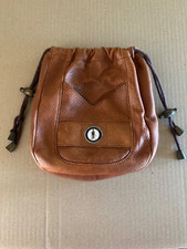 Bolsa de golfe Lochland Country Club couro marrom com cordão bolsos forrados comprar usado  Enviando para Brazil