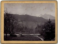 CARTÃO DE GABINETE PROTESTANTE CIDADE MONTANHOSA DACHSTEIN ALPS SCHLADMING ÁUSTRIA, usado comprar usado  Enviando para Brazil