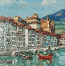Tableau ancien huile d'occasion  Villeneuve-Loubet