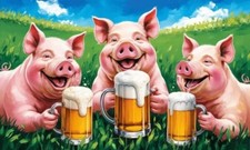 Bier fahne party gebraucht kaufen  Kempten (Allgäu)