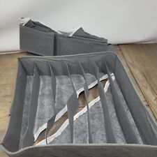 4 peças organizador de gaveta de roupas íntimas caixa de armazenamento meias arrumadas sutiã gravatas desenho divisor Reino Unido comprar usado  Enviando para Brazil