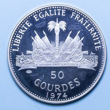Haiti gourdes 1974 usato  Firenze