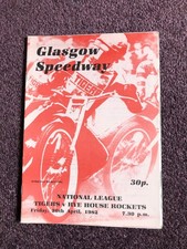 Speedway programme glasgow for sale  POOLE