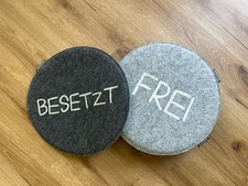 Filzstuhlkissen rund grau gebraucht kaufen  Amberg