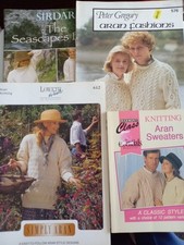 Aran knitting pattern for sale  GRAYS
