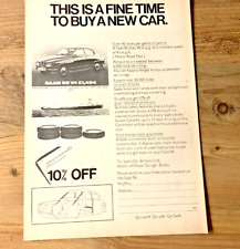 Saab 1970s frameable for sale  PRESTON