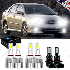 Combo de lâmpadas de neblina Hi/Lo farol de LED para Toyota Corolla 2005 2006 2007 2008 comprar usado  Enviando para Brazil