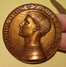Superbe médaille bronze d'occasion  Yvetot