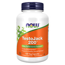 NOW FOODS TestoJack 200 120 kapsułek wegetariańskich, używany na sprzedaż  Wysyłka do Poland