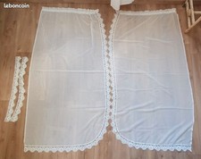 Voilage vintage blanc d'occasion  Labastide-Saint-Pierre