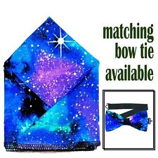 Gravata borboleta e quadrada de bolso Universe Galaxy casamento formatura festa de ano novo Natal, usado comprar usado  Enviando para Brazil