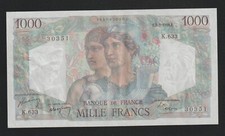 Superbe billet 1000f d'occasion  Bourg-lès-Valence