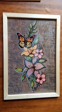 Pirografia mano fiori usato  Genova