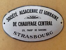 Plaque émaillée alsacienne d'occasion  France