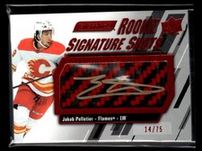 2023-24 Upper Deck Engrained Signature Shots Rookie Red Stick Jakob Pelletier comprar usado  Enviando para Brazil