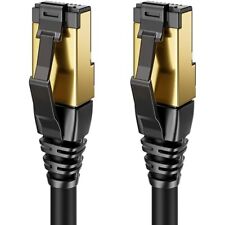 Câble Ethernet Réseau RJ45 Cat8 40Gbps 2000MHz Rond Noir 1m à 20m LAN PC Gaming na sprzedaż  Wysyłka do Poland