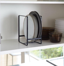 Rack organizador de prato de jantar Yamazaki Home preto vertical economia de espaço metal comprar usado  Enviando para Brazil