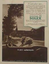 Antique advertisement solex d'occasion  Expédié en Belgium