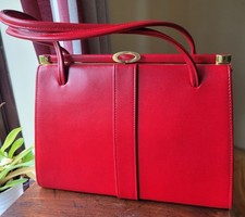 Vintage red leather for sale  WELSHPOOL