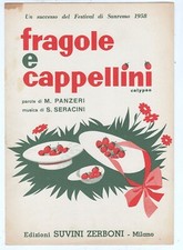 Spartito fragole cappellini usato  Settimo Torinese