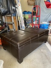 Leather ottoman storage for sale  Ball Ground