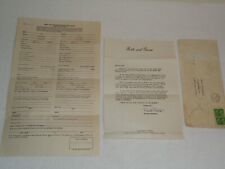 Usado, Carta de programa de rádio ABC Bride and Groom 1949 e aplicativo de programa original raro comprar usado  Enviando para Brazil