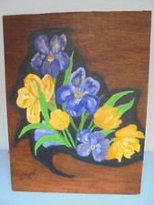 Tableau bois bouquet d'occasion  Ver-sur-Launette